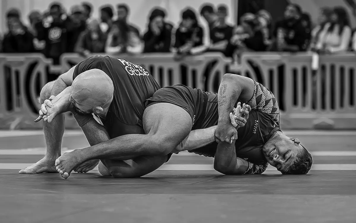 Hiago Freitas and John Piper at the 2024 IBJJF No-Gi World Championship after Hiago's bronze medal performance.
