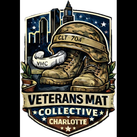 Veterans Mat Collective logo, Charlotte 704, Est. 2026